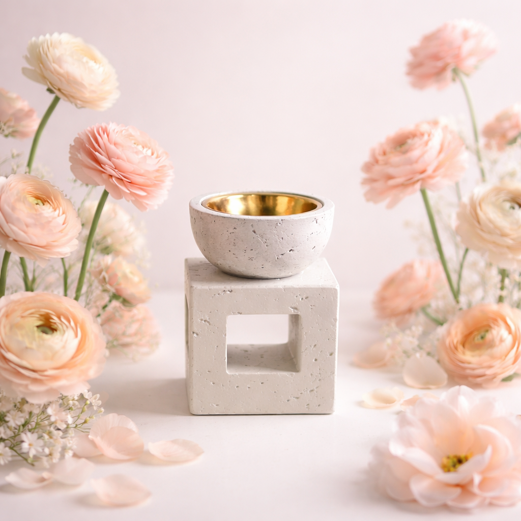 Queimador de Bakhoor- Branco