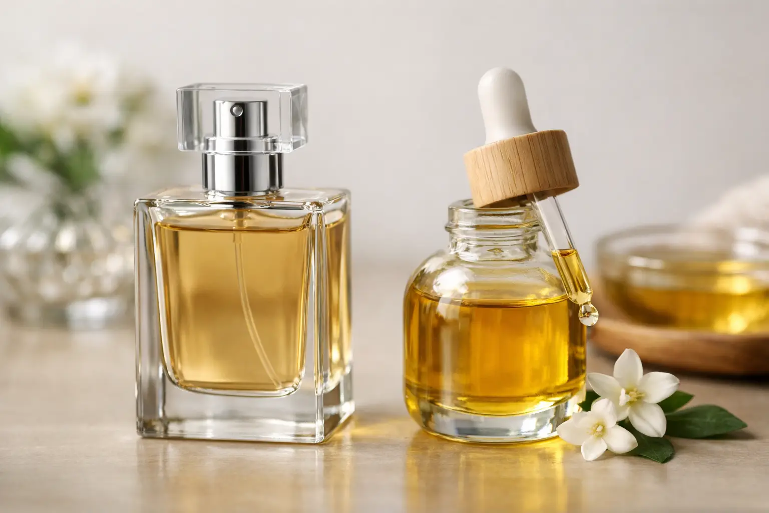 Diferença entre perfume e óleo perfumado