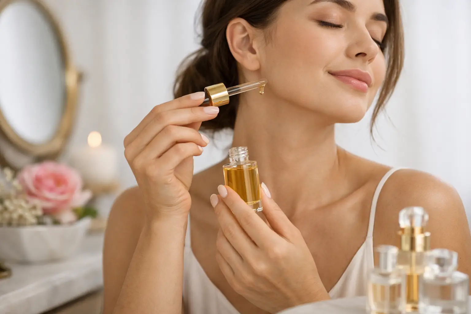 Como aplicar óleo perfumado feminino